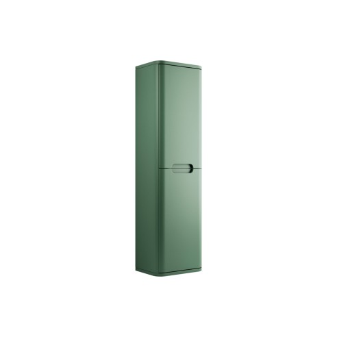 Lagos 350mm 2 Door Wall Hung Tall Unit - Matt Sage Green | T