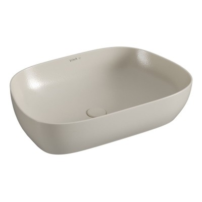 VitrA Outline 630x420mm Recycled 0TH Basin Only - Matt Taupe