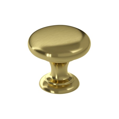 38mm Round Knob Handle - Brushed Brass | Storage Units | Bat