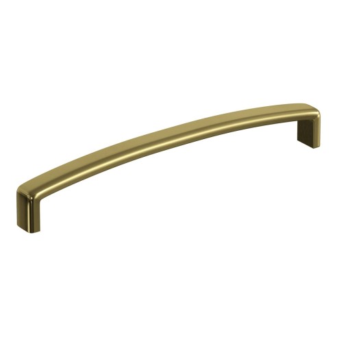 170mm Chunky D-Shape Handle - Brushed Brass | Storage Units