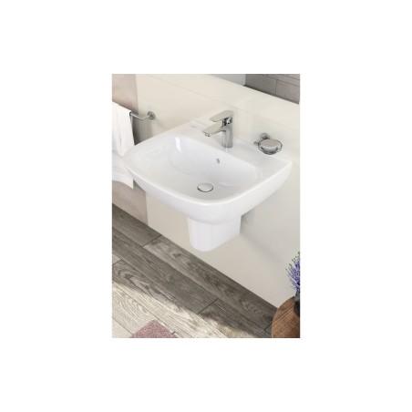 VitrA S20 185x295mm Semi Pedestal Only - White | Basins | Ba