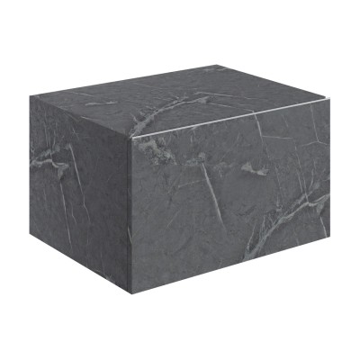 Nazare 600mm Wall Hung Storage Drawer - Grey Marble | Storag