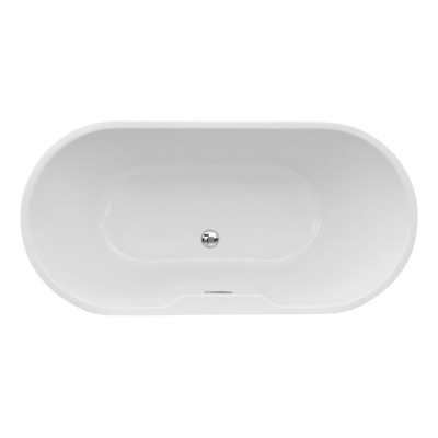 Bozzano Freestanding 1655x745x580mm 0TH Bath - Gloss White | 2