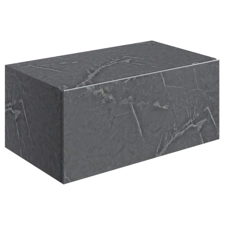Nazare 800mm Wall Hung Storage Drawer - Grey Marble | Storag