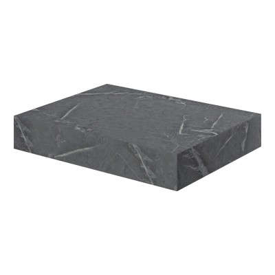 Nazare 600mm Wall Hung Basin Shelf - Grey Marble | Storage U 2