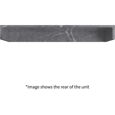 Nazare 800mm Wall Hung Basin Shelf - Grey Marble | Storage U 2