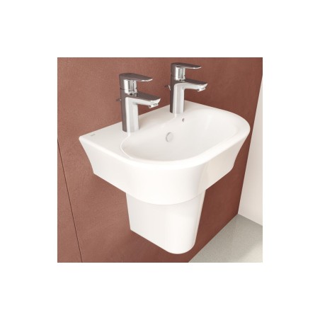 VitrA S20 450x350mm 2TH Basin Only - White | Basins | Bathro
