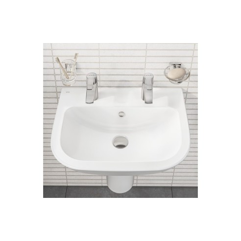 VitrA S20 550x440mm 2TH Basin Only - White | Basins | Bathro