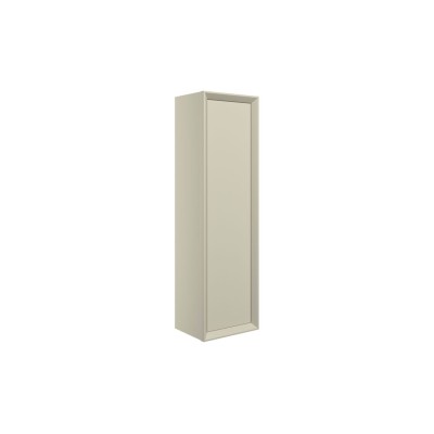Porto 345mm Wall Hung 1 Door Tall Unit - Matt Cotton | Tall