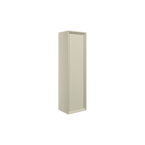 Porto 345mm Wall Hung 1 Door Tall Unit - Matt Cotton | Tall