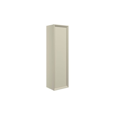 Porto 345mm Wall Hung 1 Door Tall Unit - Matt Cotton | Tall