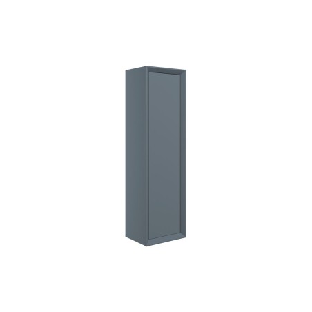 Porto 345mm Wall Hung 1 Door Tall Unit - Matt Storm Blue | T