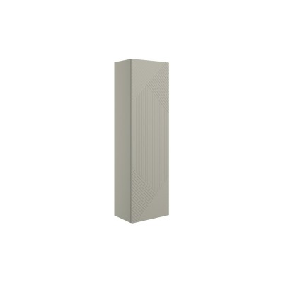 Lisbon 350mm Wall Hung 1 Door Tall Unit - Matt Oat | Tall Un