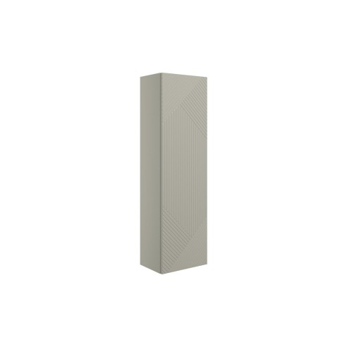 Lisbon 350mm Wall Hung 1 Door Tall Unit - Matt Oat | Tall Un