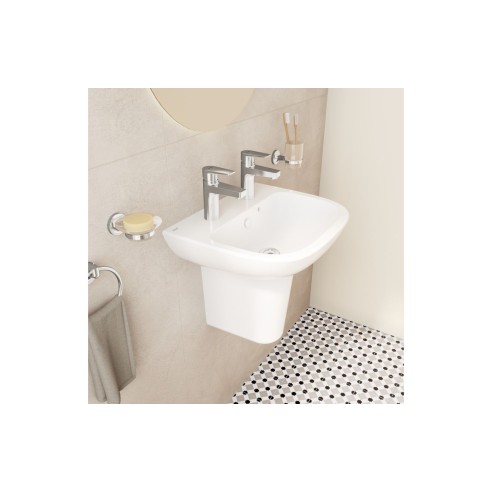 VitrA S20 500x415mm 2TH Basin Only - White | Basins | Bathro