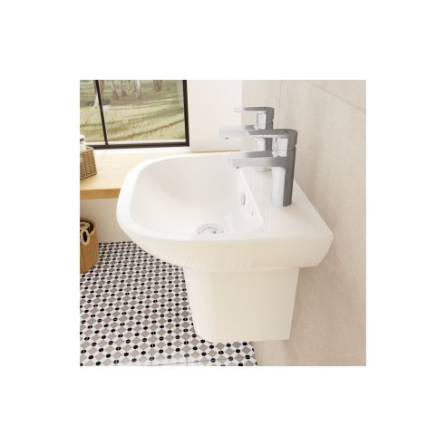 VitrA S20 500x415mm 2TH Basin Only - White | Basins | Bathro