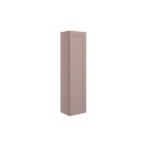 Marvao 300mm Wall Hung 1 Door Tall Unit - Matt Peony | Tall