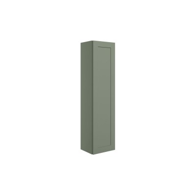 Marvao 300mm Wall Hung 1 Door Tall Unit - Matt Reed Green |