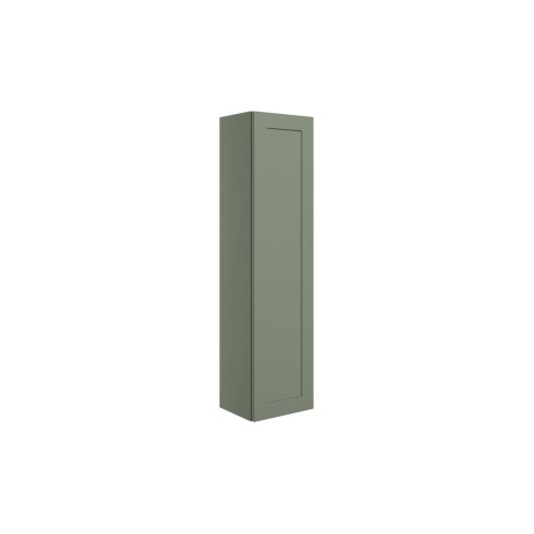 Marvao 300mm Wall Hung 1 Door Tall Unit - Matt Reed Green |