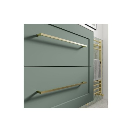 Marvao 300mm Wall Hung 1 Door Tall Unit - Matt Reed Green |