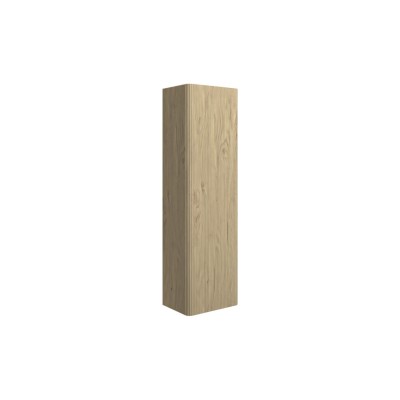 Castello 350mm Wall Hung 1 Door Tall Unit - Textured Oak | T