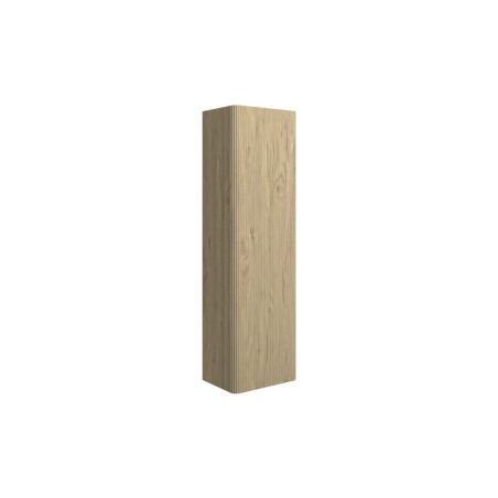 Castello 350mm Wall Hung 1 Door Tall Unit - Textured Oak | T