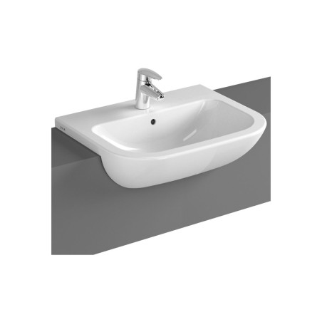 VitrA S20 550x445mm 1TH Semi Recessed Basin - White | Basins