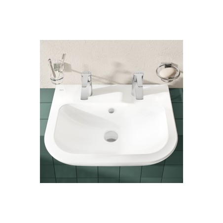 VitrA S20 550x445mm 2TH Semi Recessed Basin - White | Basins