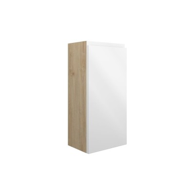 Bau 300mm Slim Base Unit - White Gloss (Oak Cab) | Storage U