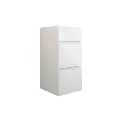 Bau 300mm Standard 3 Drawer Unit - White Gloss (Grey Cab) |