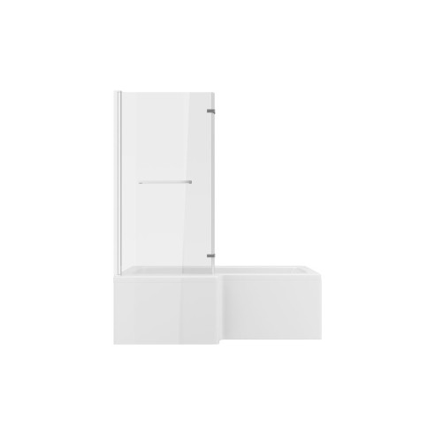 Naples L Shape 1700x850x560mm 0TH Shower Bath Pack (LH) - Ch