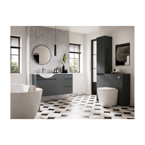 Bau 300mm Standard Base Unit - Matt Graphite Grey (Grey Cab)