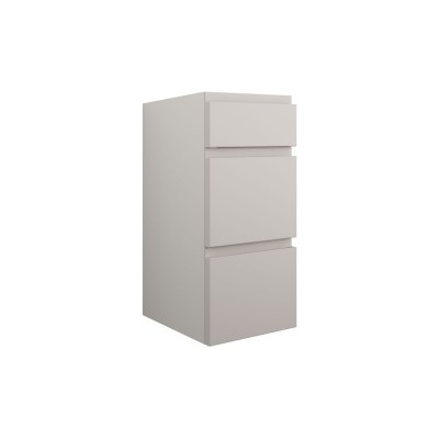 Bau 300mm Standard 3 Drawer Unit - Matt Dove Grey (Grey Cab)