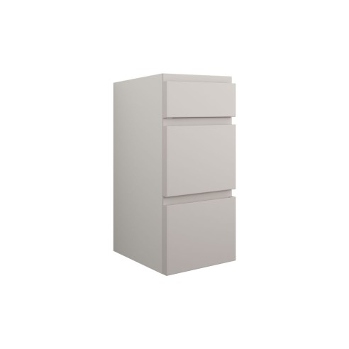 Bau 300mm Standard 3 Drawer Unit - Matt Dove Grey (Grey Cab)