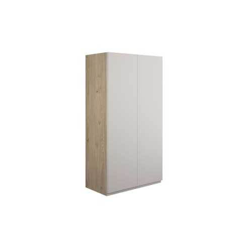 Bau 600mm Standard 2 Door Storage Unit - Matt Dove Grey (Oak