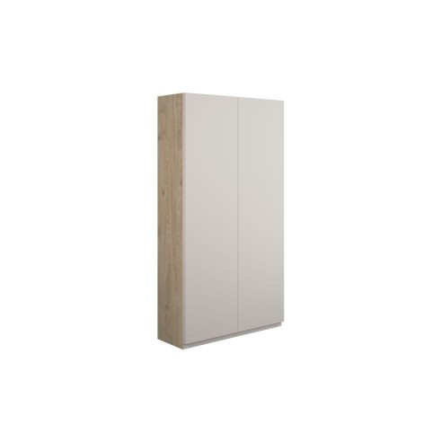 Bau 600mm Slim 2 Door Storage Unit - Matt Dove Grey (Oak Cab
