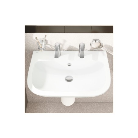 VitrA S20 650x465mm 2TH Basin Only - White | Basins | Bathro