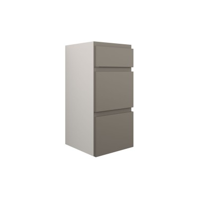 Bau 300mm Standard 3 Drawer Unit - Matt Stone (Grey Cab) | S