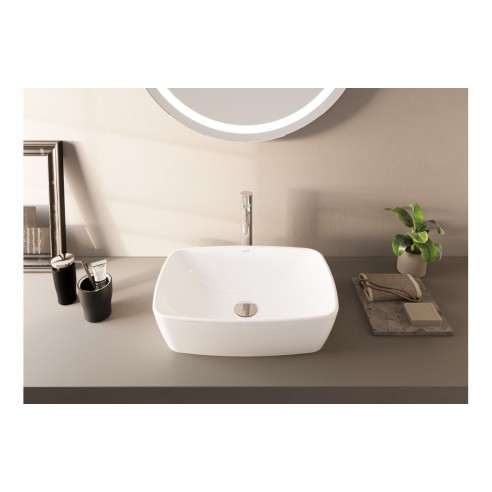 VitrA Shift 545x375mm 0TH Basin (No Overflow) - White | Basi