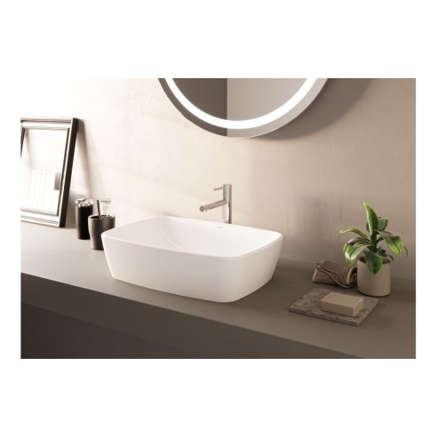 VitrA Shift 545x375mm 0TH Basin (No Overflow) - White | Basi