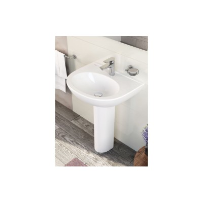VitrA Zentrum 190x180mm Full Pedestal Only - White | Basins 2