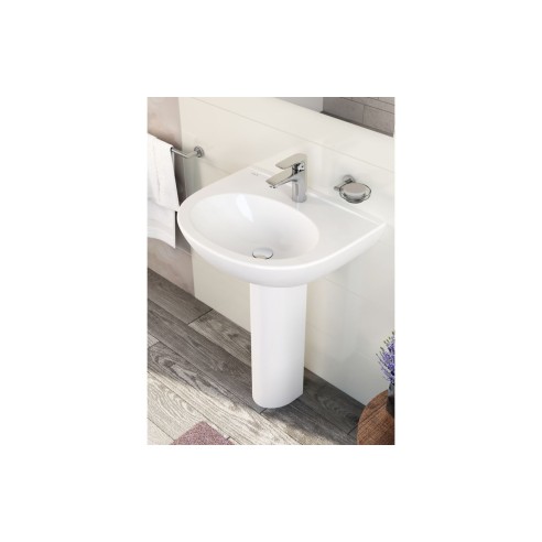 VitrA Zentrum 190x180mm Full Pedestal Only - White | Basins