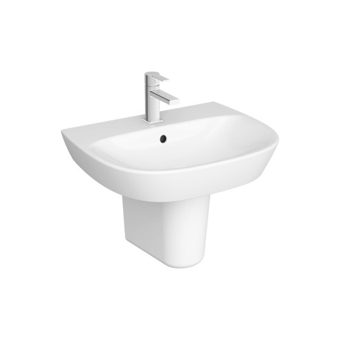 VitrA Zentrum 595x480mm 1TH Basin w/Overflow - White | Basin