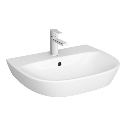 VitrA Zentrum 595x480mm 1TH Basin w/Overflow - White | Basin