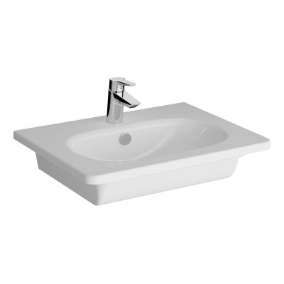 VitrA Zentrum 600x460mm 1TH Vanity Basin w/Overflow - White