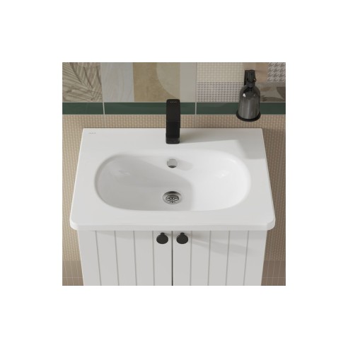 VitrA Zentrum 600x460mm 1TH Vanity Basin w/Overflow - White