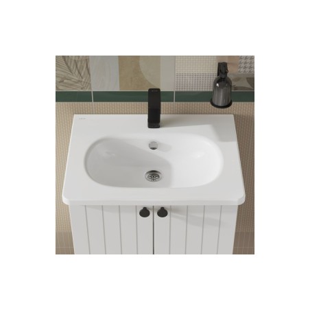 VitrA Zentrum 600x460mm 1TH Vanity Basin w/Overflow - White