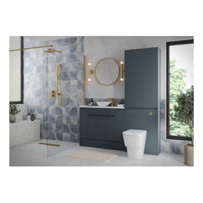 Bau 600mm Standard 2 Door Storage Unit - Matt Arley Blue (Gr 2