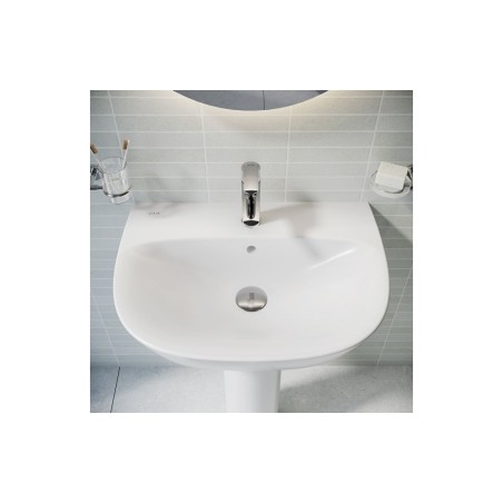VitrA Zentrum 645x480mm 1TH Basin w/Overflow - White | Basin