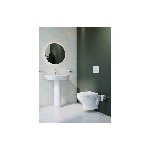 VitrA Zentrum 645x480mm 1TH Basin w/Overflow - White | Basin